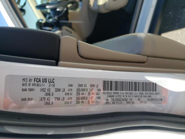 2016 JEEP GRAND CHER - 1C4RJFBG0GC342560