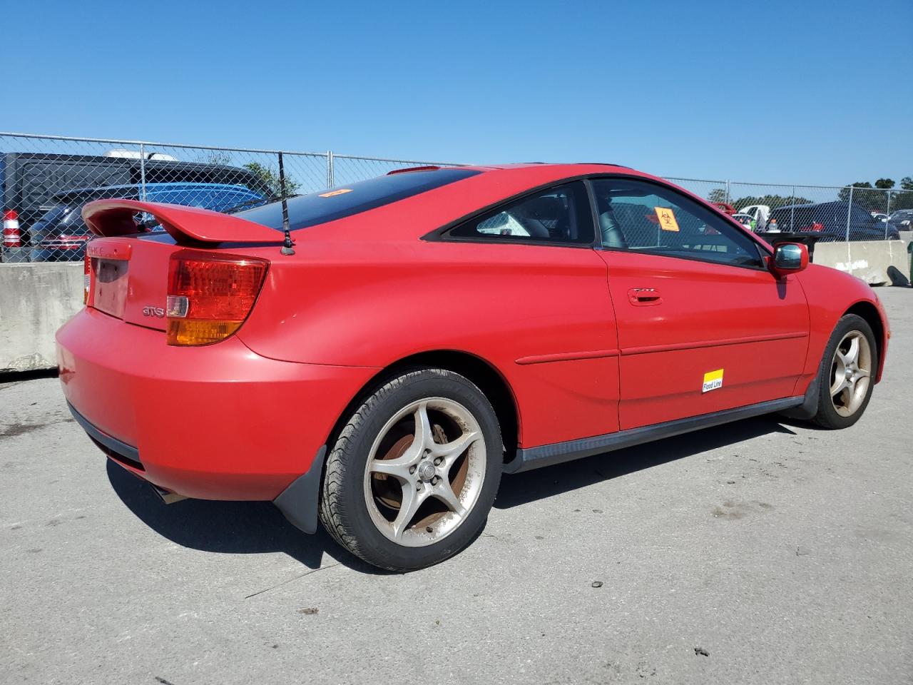 TOYOTA CELICA GT- 2001 red  gas JTDDY32T910051985 photo #4