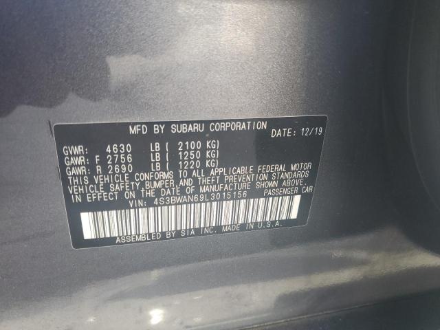 VIN 4S3BWAN69L3015156 2020 Subaru Legacy, Limited no.12