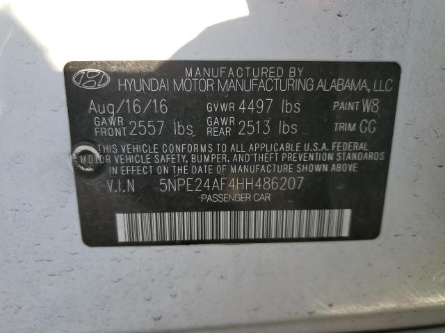 VIN 5NPE24AF4HH486207 2017 Hyundai Sonata, SE no.12