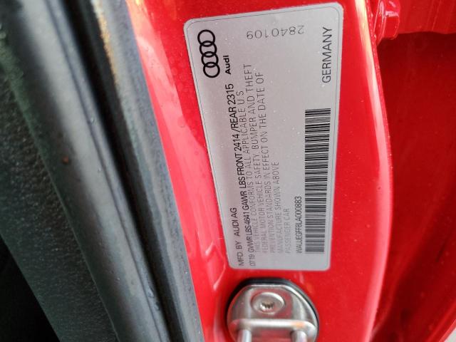 2020 AUDI A3 S-LINE - WAUJEGFF8LA000883