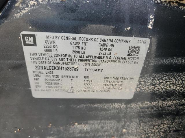 2017 CHEVROLET EQUINOX LT - 2GNALCEK3H1528789