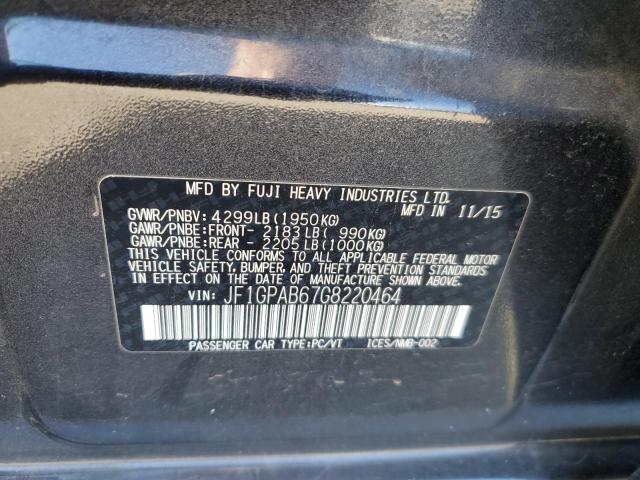 JF1GPAB67G8220464 2016 SUBARU IMPREZA