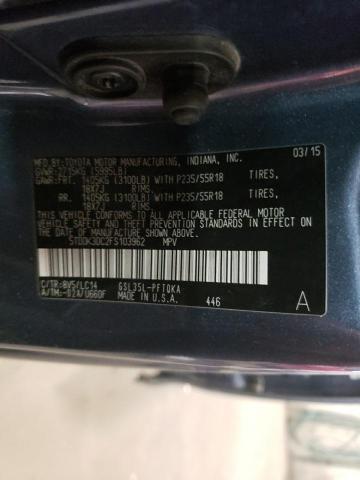 2015 TOYOTA SIENNA XLE - 5TDDK3DC2FS103962