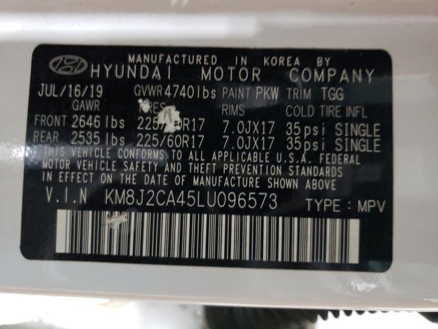 VIN KM8J2CA45LU096573 2020 Hyundai Tucson, SE no.14