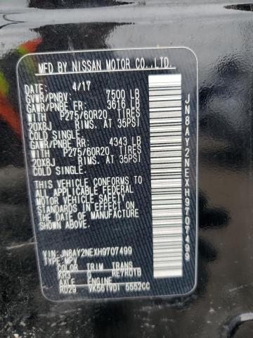 2017 NISSAN ARMADA PLA - JN8AY2NEXH9707499