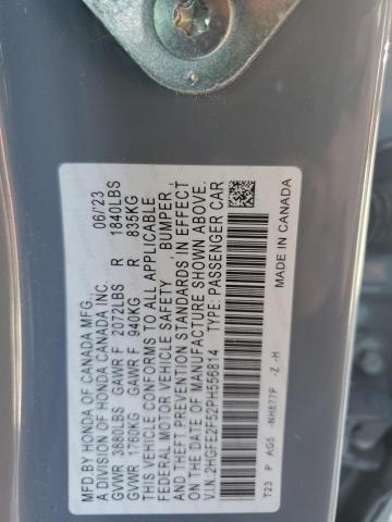 2023 HONDA CIVIC SPOR - 2HGFE2F52PH556814