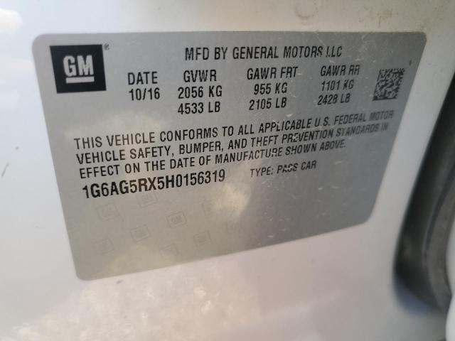 2017 CADILLAC ATS - 1G6AG5RX5H0156319