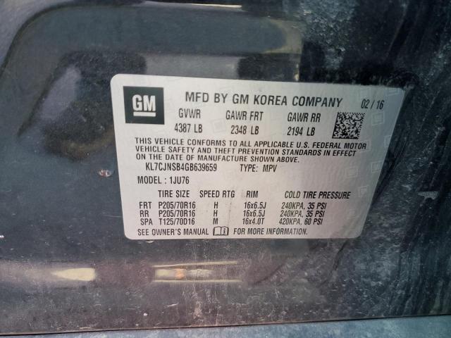 2016 CHEVROLET TRAX LS - KL7CJNSB4GB639659