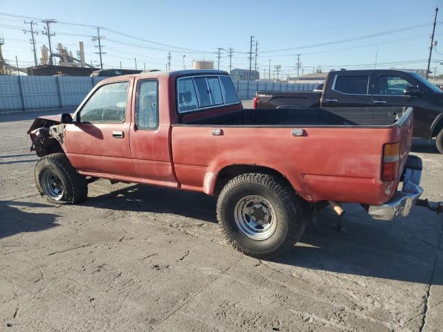 TOYOTA PICKUP 1/2 1990 red club cab gas JT4VN13G4L5024413 photo #3