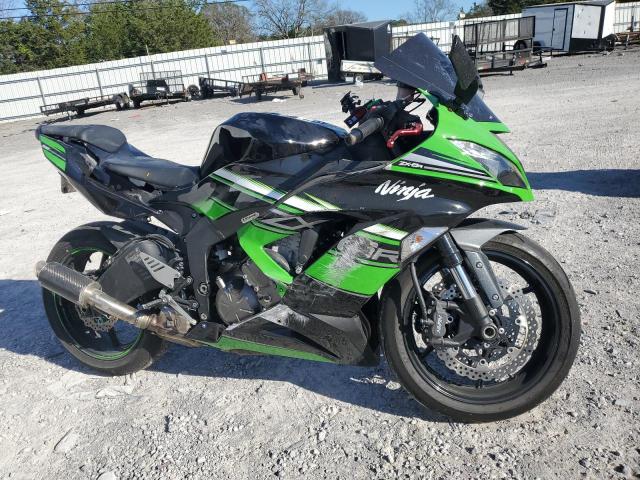 KAWASAKI ZX636 E 2016 green  gas JKBZXJE17GA019312 photo #1