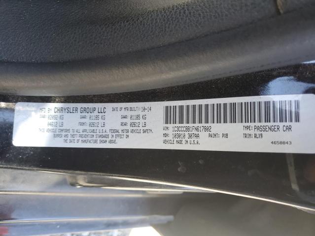 2015 CHRYSLER 200 S - 1C3CCCBB1FN617802