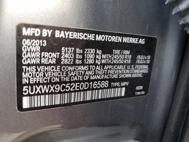 VIN 5UXWX9C52E0D16588 2014 BMW X3 no.12