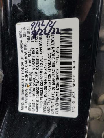 2016 HONDA CR-V EXL - 2HKRM4H7XGH692852