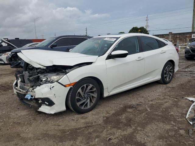 HONDA CIVIC EX 2017 white sedan 4d gas 19XFC2F78HE065215 photo #1