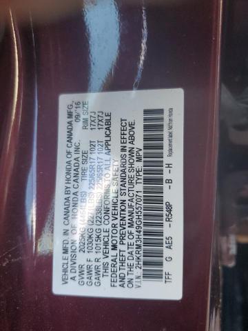 2016 HONDA CR-V SE - 2HKRM3H49GH557071