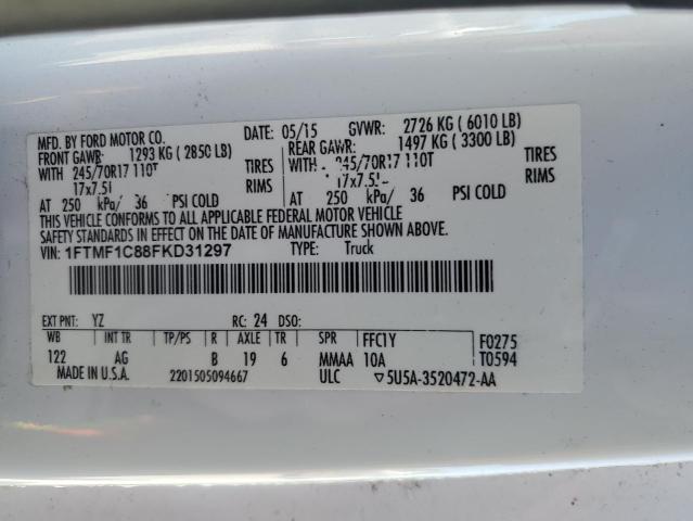 2015 FORD F150 - 1FTMF1C88FKD31297
