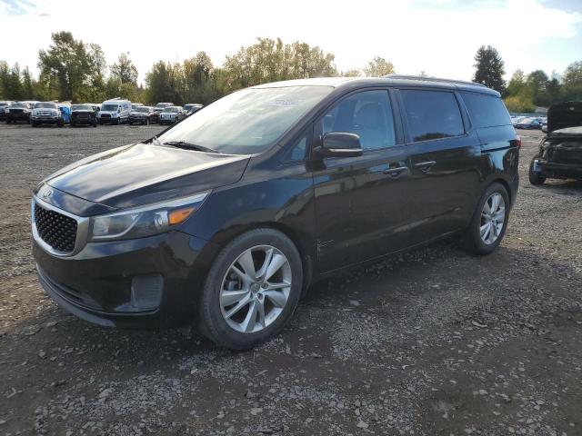 KIA SEDONA LX 2017 black sports v gas KNDMB5C10H6324099 photo #1