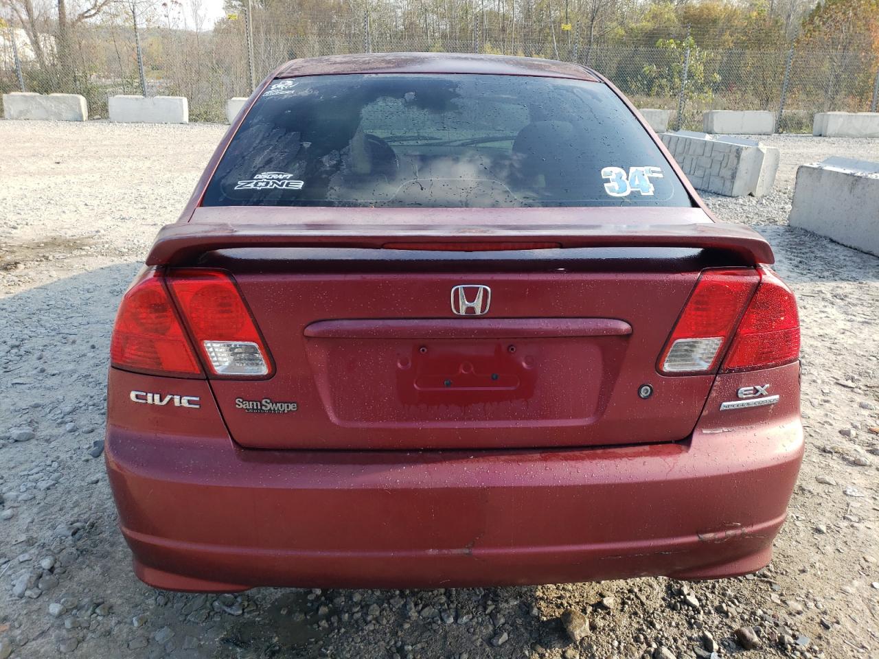 Lot #3038879581 2005 HONDA CIVIC EX