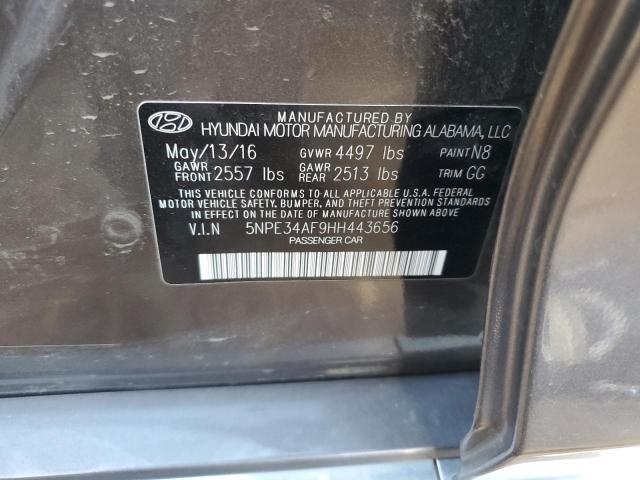 2017 HYUNDAI SONATA SPO - 5NPE34AF9HH443656