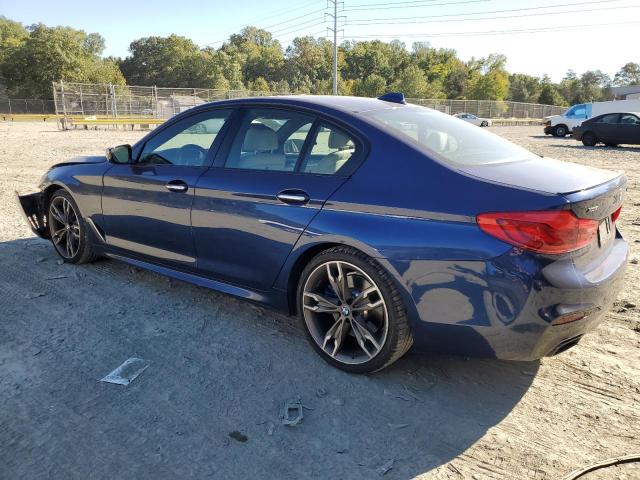 BMW M550XI 2018 blue  gas WBAJB9C55JB036568 photo #3