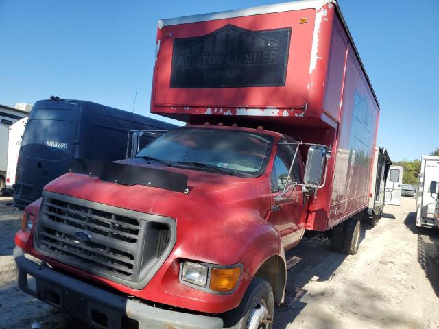 FORD F650 SUPER 2003 red conventi diesel 3FDNF65423MB06174 photo #3