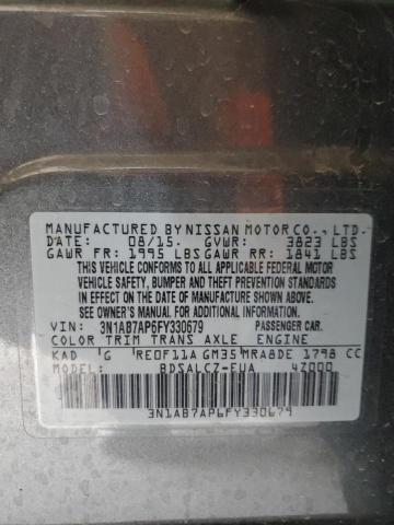 2015 NISSAN SENTRA S - 3N1AB7AP6FY330679