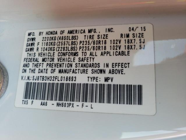 2015 ACURA RDX - 5J8TB3H32FL018693