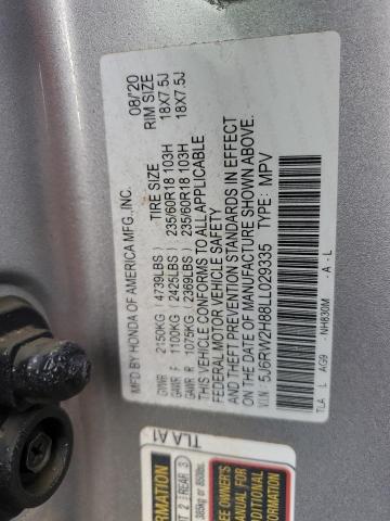2020 HONDA CR-V EXL - 5J6RW2H88LL029335