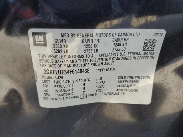 VIN 2GKFLUE34F6140438 2015 GMC Terrain, Denali no.12