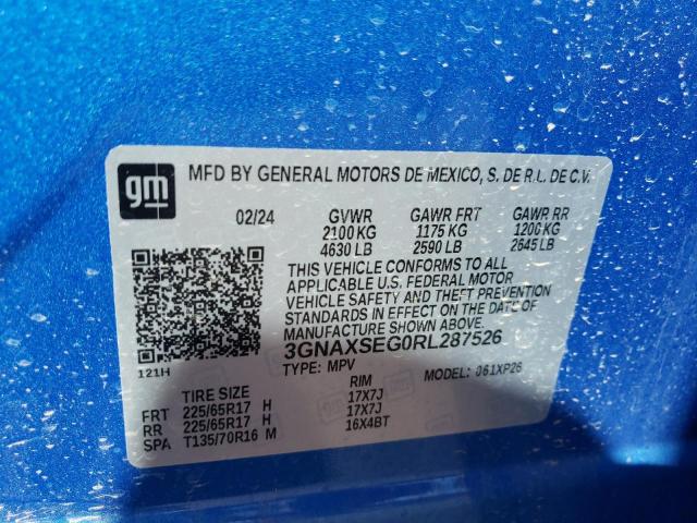 2024 CHEVROLET EQUINOX LS - 3GNAXSEG0RL287526