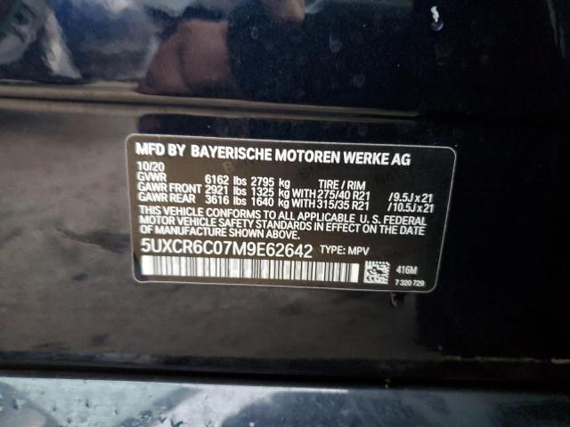 VIN 5UXCR6C07M9E62642 2021 BMW X5, Xdrive40I no.14