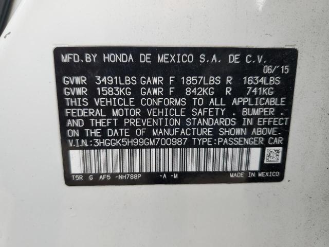 2016 HONDA FIT EX - 3HGGK5H99GM700987