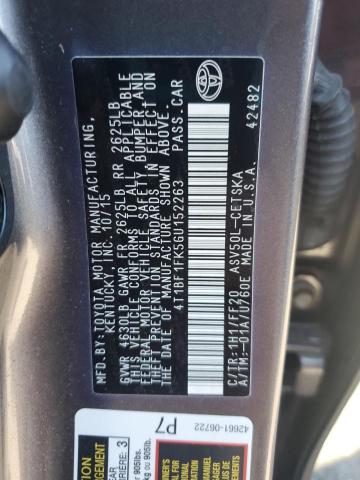 2016 TOYOTA CAMRY LE - 4T1BF1FK5GU152263