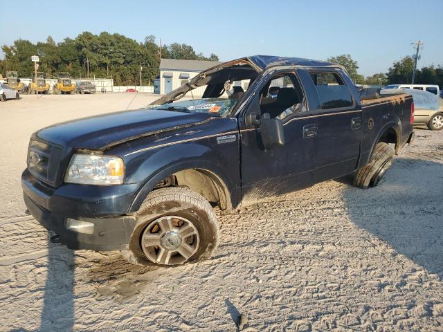 FORD F150 SUPER 2004 blue  gas 1FTPW14594KC26783 photo #1