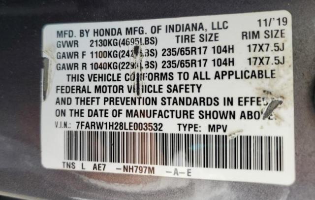 2020 HONDA CR-V LX - 7FARW1H28LE003532