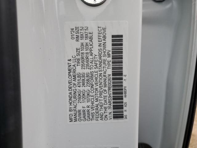 2024 HONDA CR-V EXL - 7FARS3H77RE002674