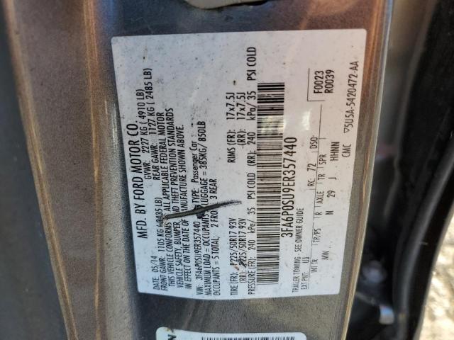 VIN 3FA6P0SU9ER357440 2014 Ford Fusion, Titanium Phev no.13