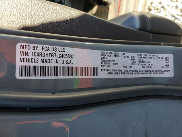 VIN 1C4RDHFG7LC405807 2020 DODGE DURANGO no.14