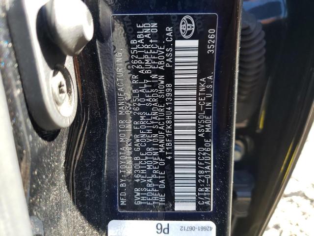 VIN 4T1BF1FK8HU413998 2017 Toyota Camry, LE no.12