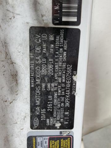 2017 KIA FORTE LX - 3KPFK4A74HE075682