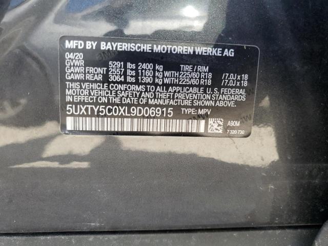 VIN 5UXTY5C0XL9D06915 2020 BMW X3, Xdrive30I no.13