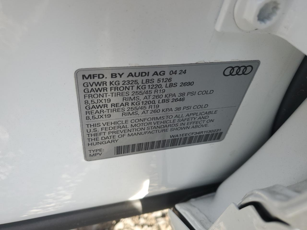 Lot #2955091809 2024 AUDI Q3 PREMIUM