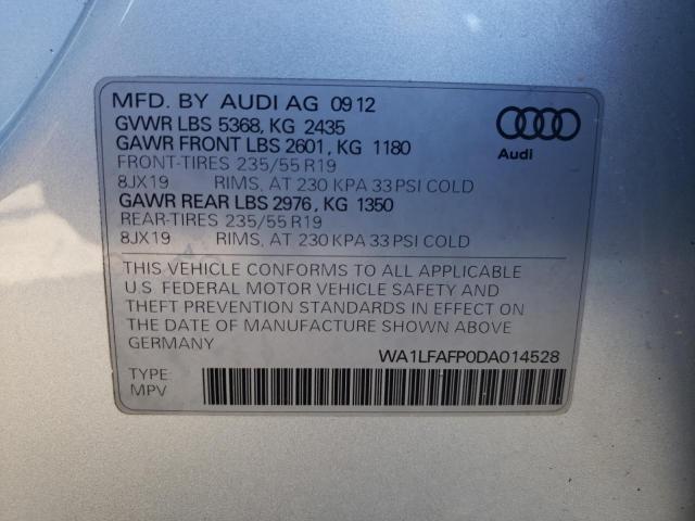 VIN WA1LFAFP0DA014528 2013 AUDI Q5 no.13