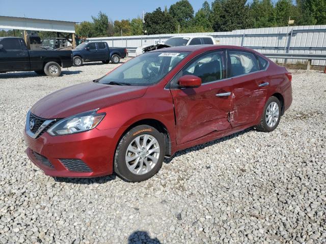 NISSAN SENTRA S 2018 red  gas 3N1AB7AP0JY257947 photo #1