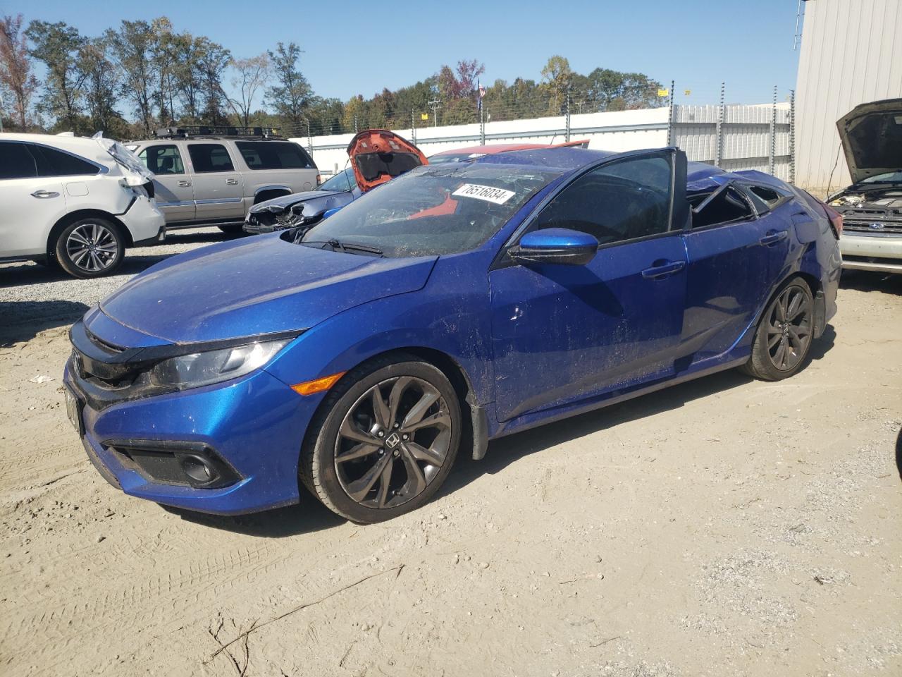 Lot #2974594452 2019 HONDA CIVIC SPOR