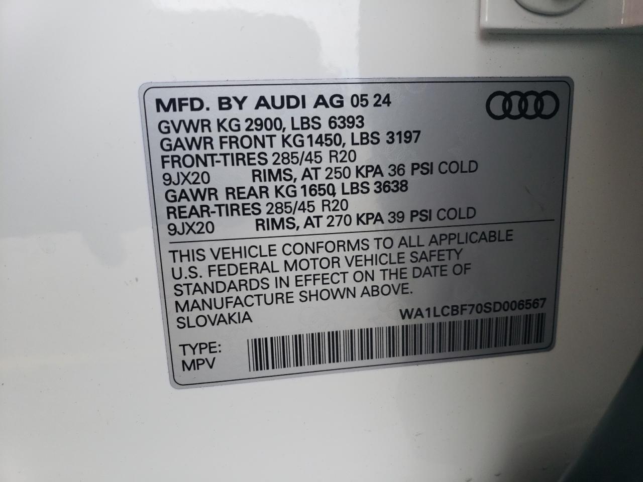 Lot #3030386470 2025 AUDI Q7 PREMIUM