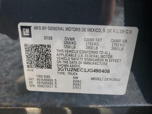 2018 GMC SIERRA K15 - 3GTU2NEC1JG490408