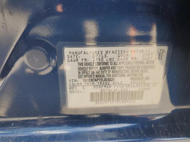 VIN 3N1CN7AP7EL824531 2014 Nissan Versa, S no.13