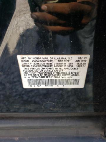 VIN 5FRYD4H21EB010824 2014 Acura MDX no.13